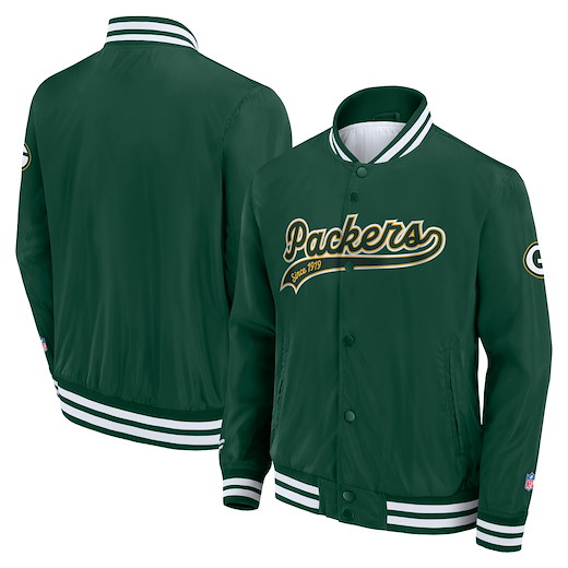 Green Bay Packers Sateen Jacket 2XL
