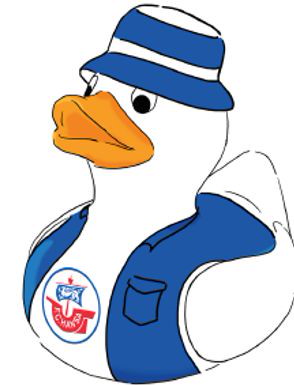 Hansa Rostock Badeente Fischerhut 