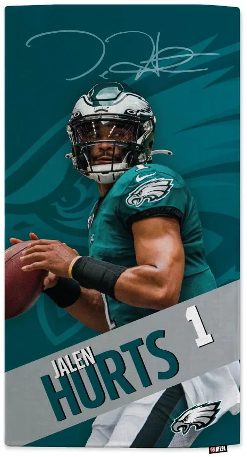 NFLPA Jalen Hurts - Beach Towel - MOTION  