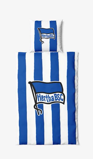 Hertha BSC Bettwäsche blau weiß 