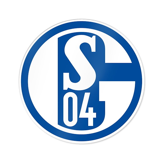 FC Schalke 04 Auto-Aufkleber Silber 