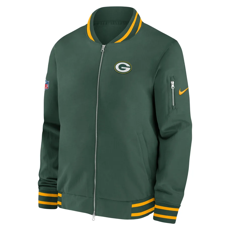 Green Bay Packers Nike Coach Bomber Jacket S