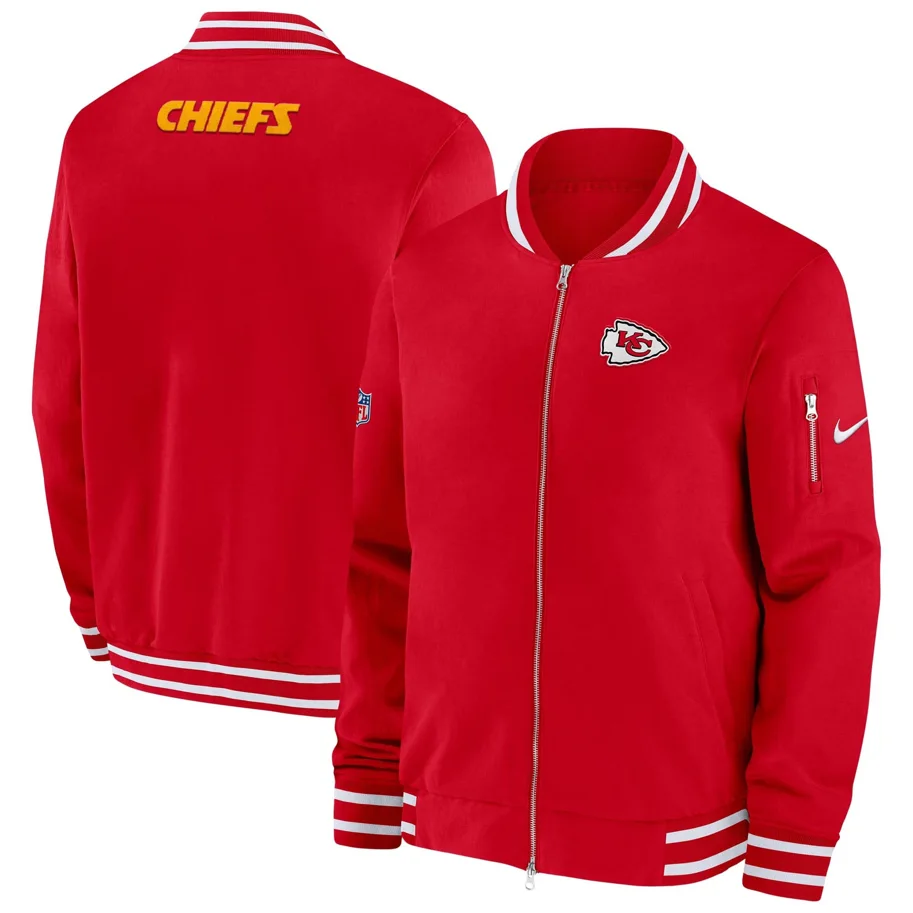 Kansas City Chiefs Nike Coach Bomber Jacket S