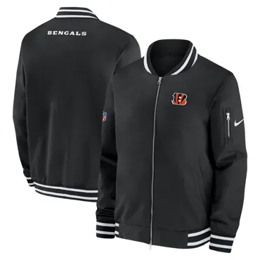Cincinnati Bengals Nike Coach Bomber Jacket M