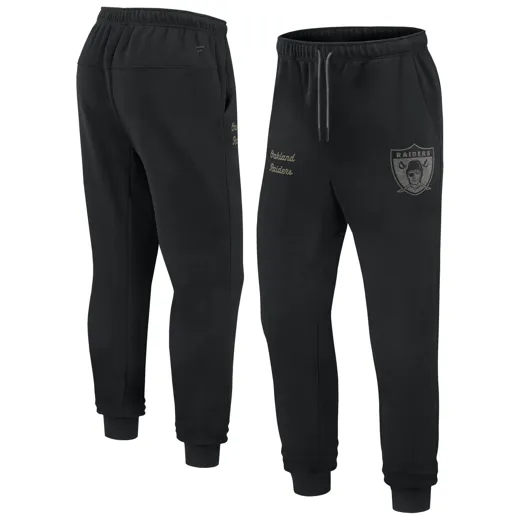 Las Vegas Raiders Heritage Fleece Cuffed Hem Pant M