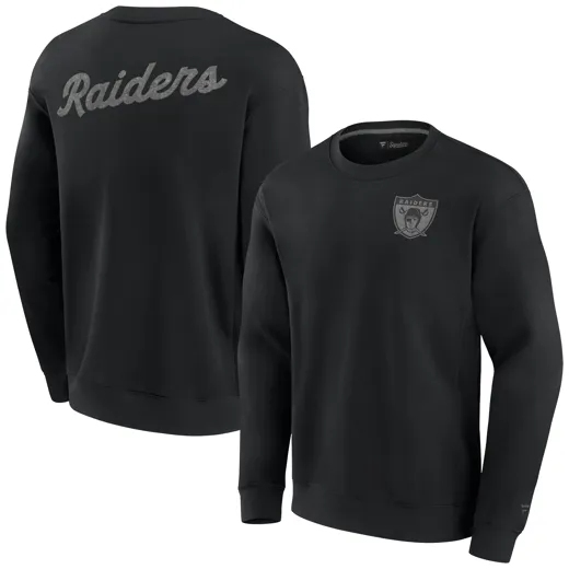 Las Vegas Raiders Heritage Fleece Crew Sweatshirt M