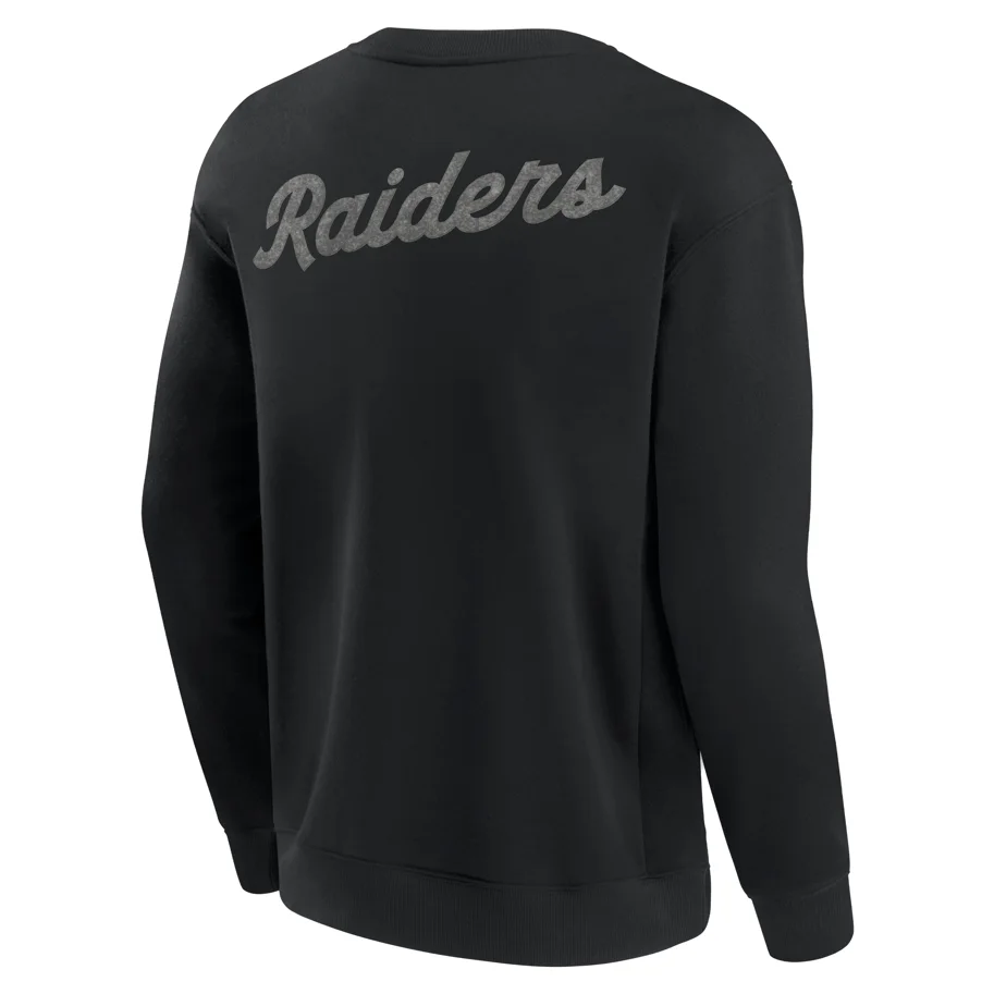 Las Vegas Raiders Heritage Fleece Crew Sweatshirt L