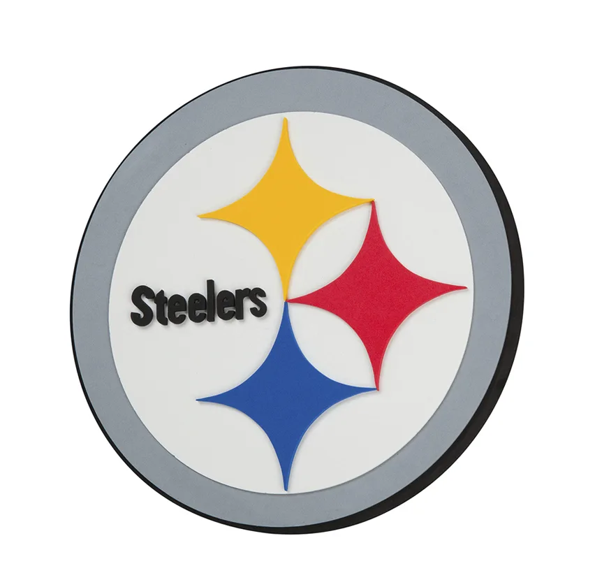 Pittsburgh Steelers FanFoam Super Size Wall Sign ca. 35x35x3cm