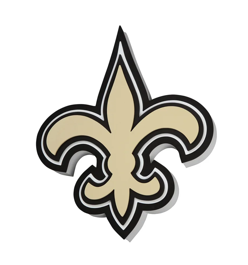 New Orleans Saints 3D FanFoam Super Size Wall Sign ca. 44x37x3cm