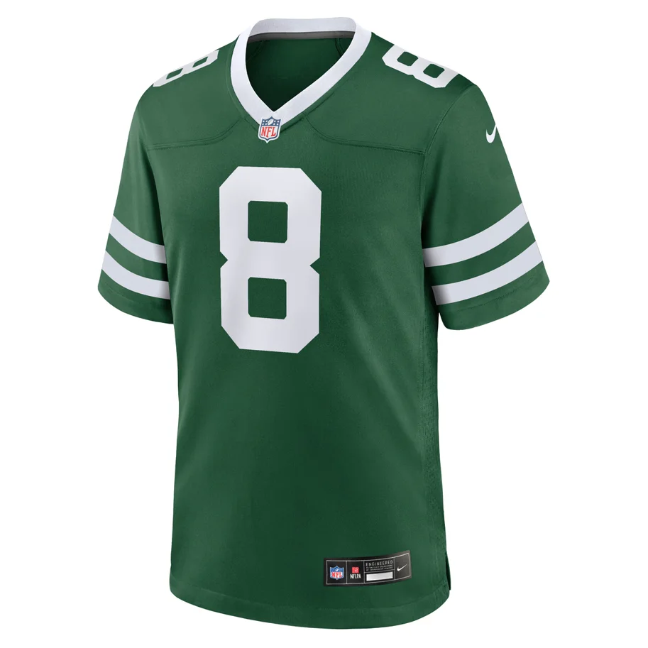 New York Jets Home Game Jersey Rodgers 8 2XL