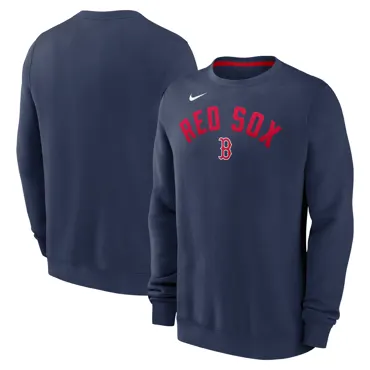 Boston Red Sox Nike Classic Twill Crew Neck Fleece L