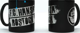 Hansa Rostock Tasse Silber 11oz