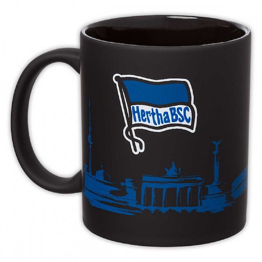 Hertha BSC Metallic Tasse Skyline 
