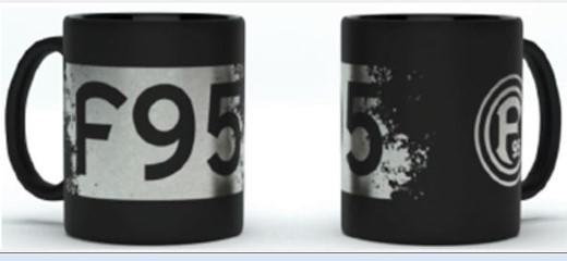 Fortuna Düsseldorf Tasse Metallic 