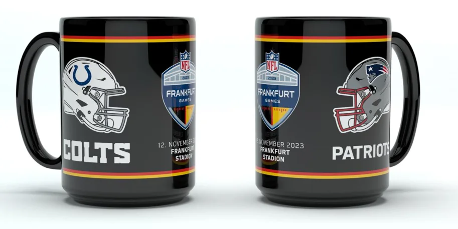 Colts vs Patriots Team Dueling Ceramic Mug (450ml) 
