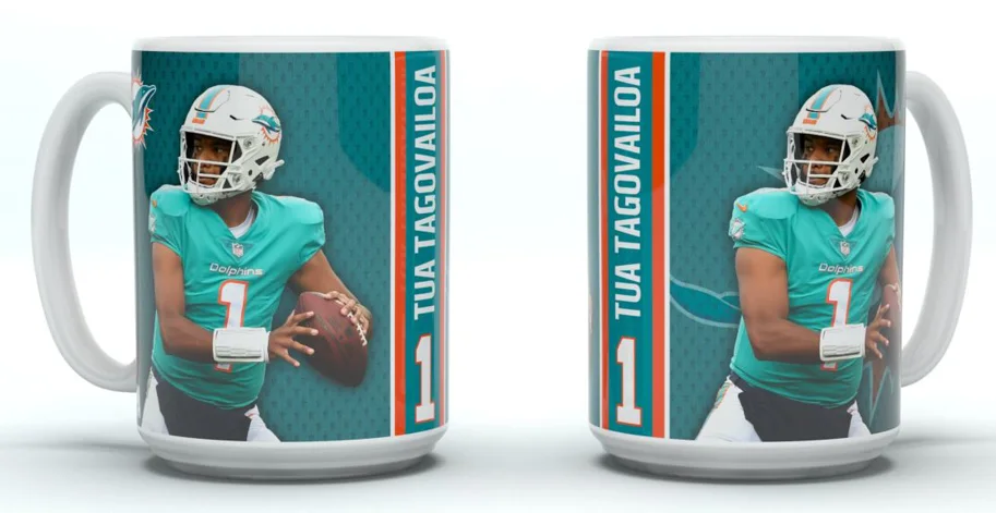 Miami Dolphins Jumbo Mug Motion "TAGOVAILOA" 