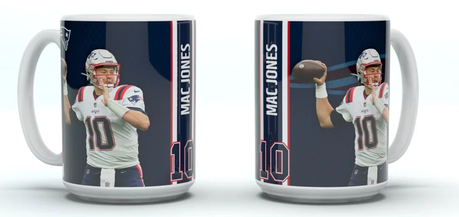 New England Patriots Jumbo Mug Motion "JONES" 