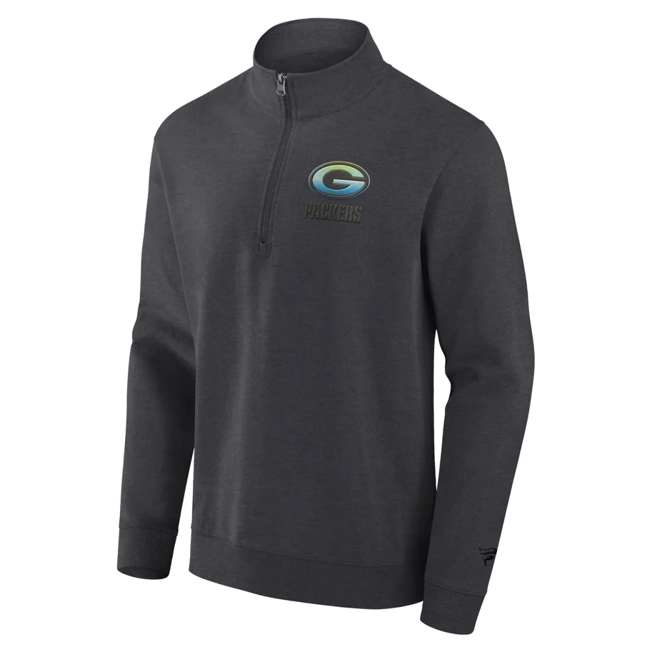 Green Bay Packers Gradient 1/2 Zip Crew Sweatshirt XL
