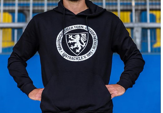 Eintracht Braunschweig Hoodie logo schwarz L