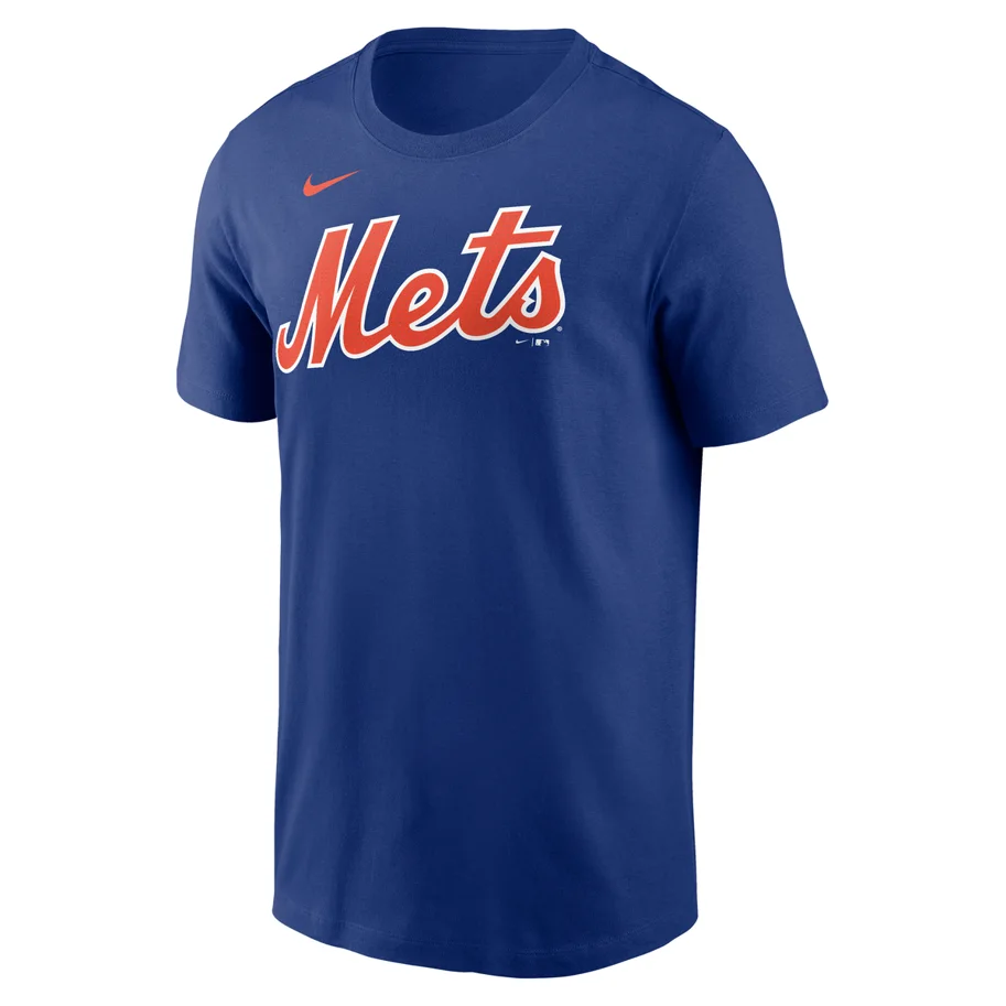 New York Mets Nike Fuse Wordmark Cotton Tee L