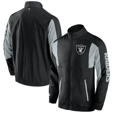 Las Vegas Raiders Woven Track Jacket L