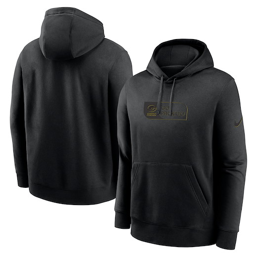 Green Bay Packers Nike French Terry Club Hoodie 2XL