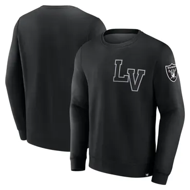 Las Vegas Raiders Varsity Letter Fleece Crew XL