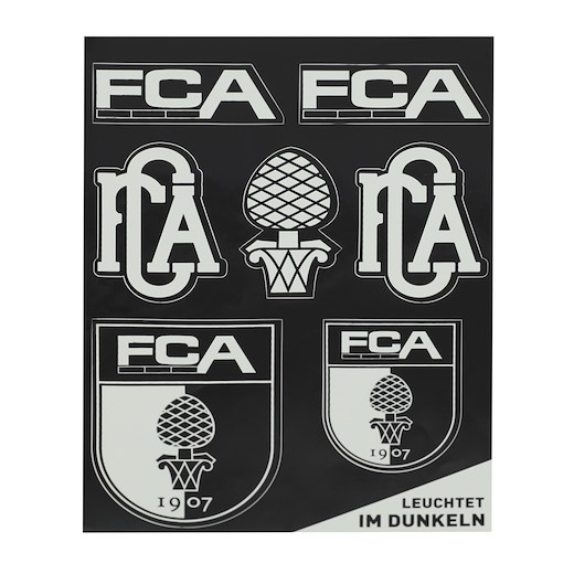 FC Augsburg LeuchtAufkleber 