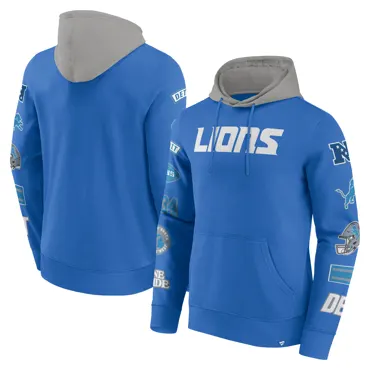Detroit Lions Patched Out Fleece Hoodie  M