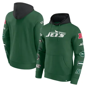 New York Jets Patched Out Fleece Hoodie L