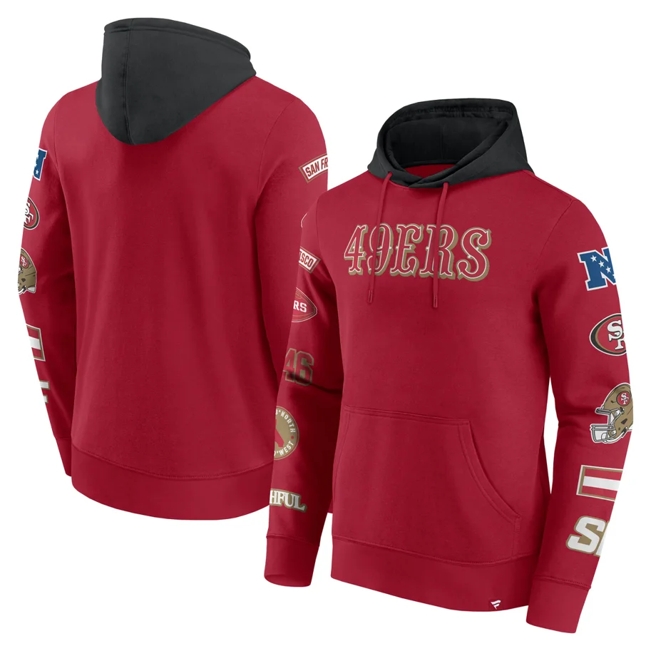 San Francisco 49ers Patched Out Fleece Hoodie XL