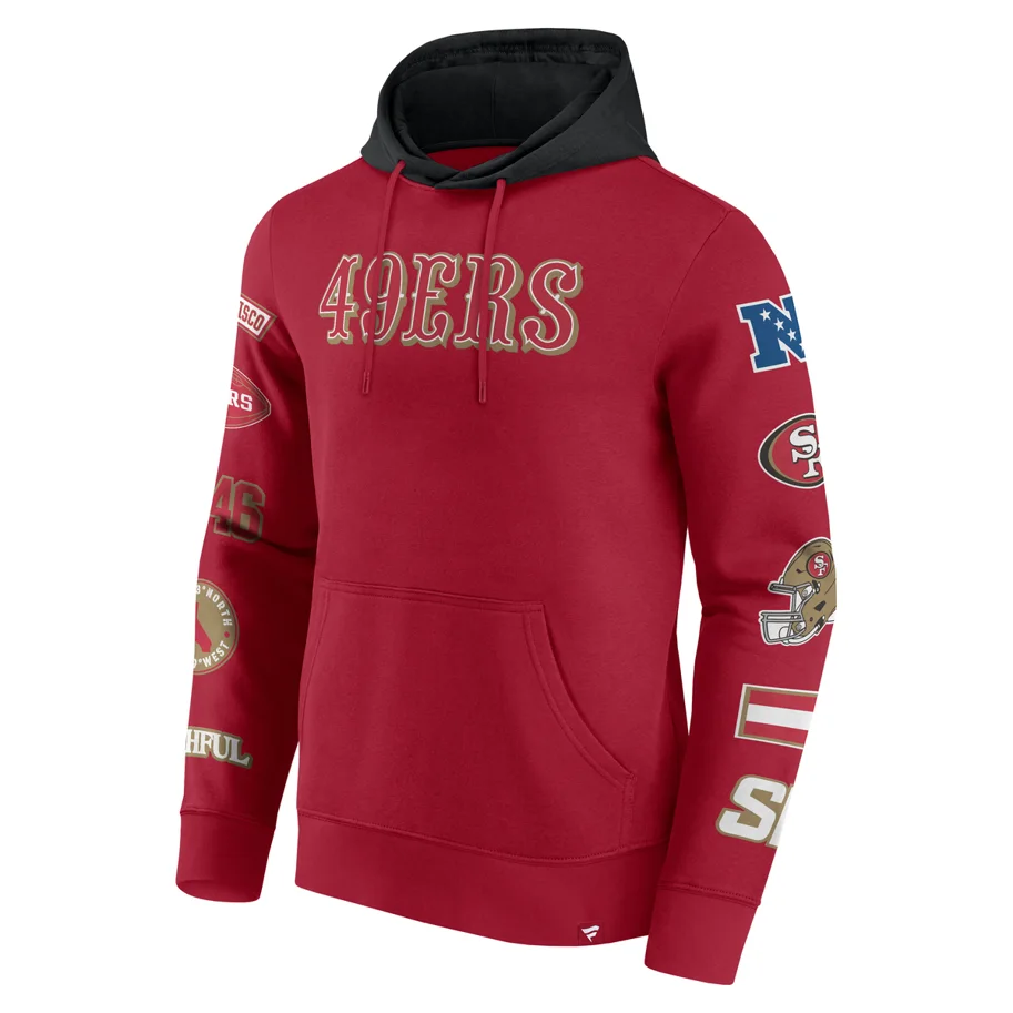 San Francisco 49ers Patched Out Fleece Hoodie XL