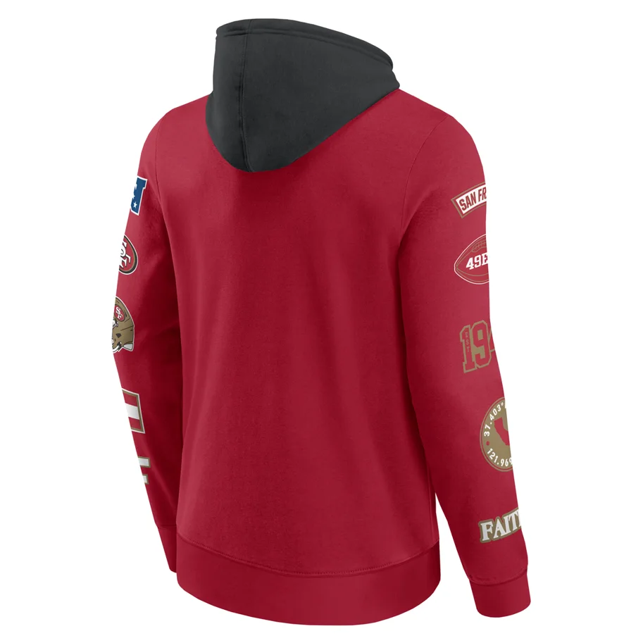 San Francisco 49ers Patched Out Fleece Hoodie XL