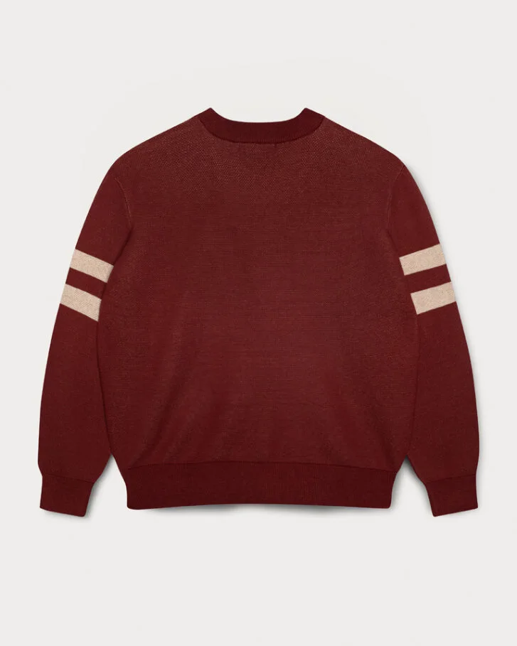 Kansas City Chiefs QB 81 Knit Sweater maroon L