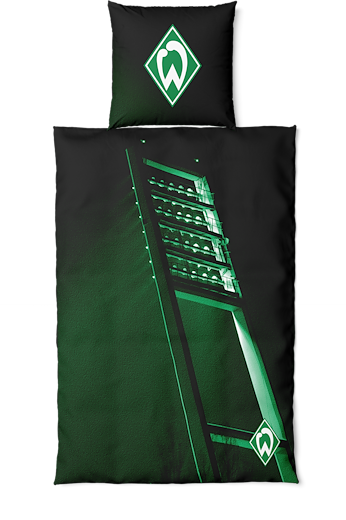 SV Werder Bremen GOTS Bettwäsche Flutlicht 135x200 + 80x80cm