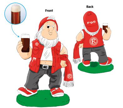 Fortuna Düsseldorf Gartenzwerg „Fan“  