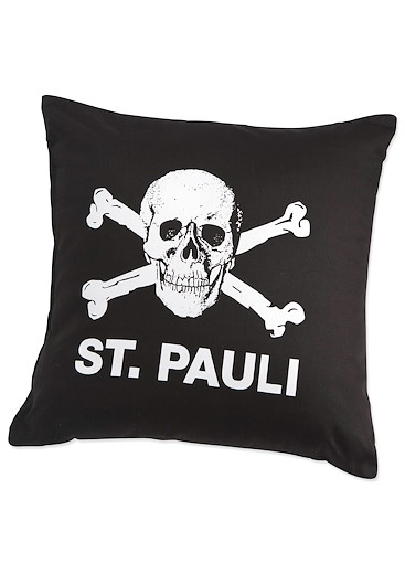 FC St. Pauli Kissen Totenkopf 40x40cm