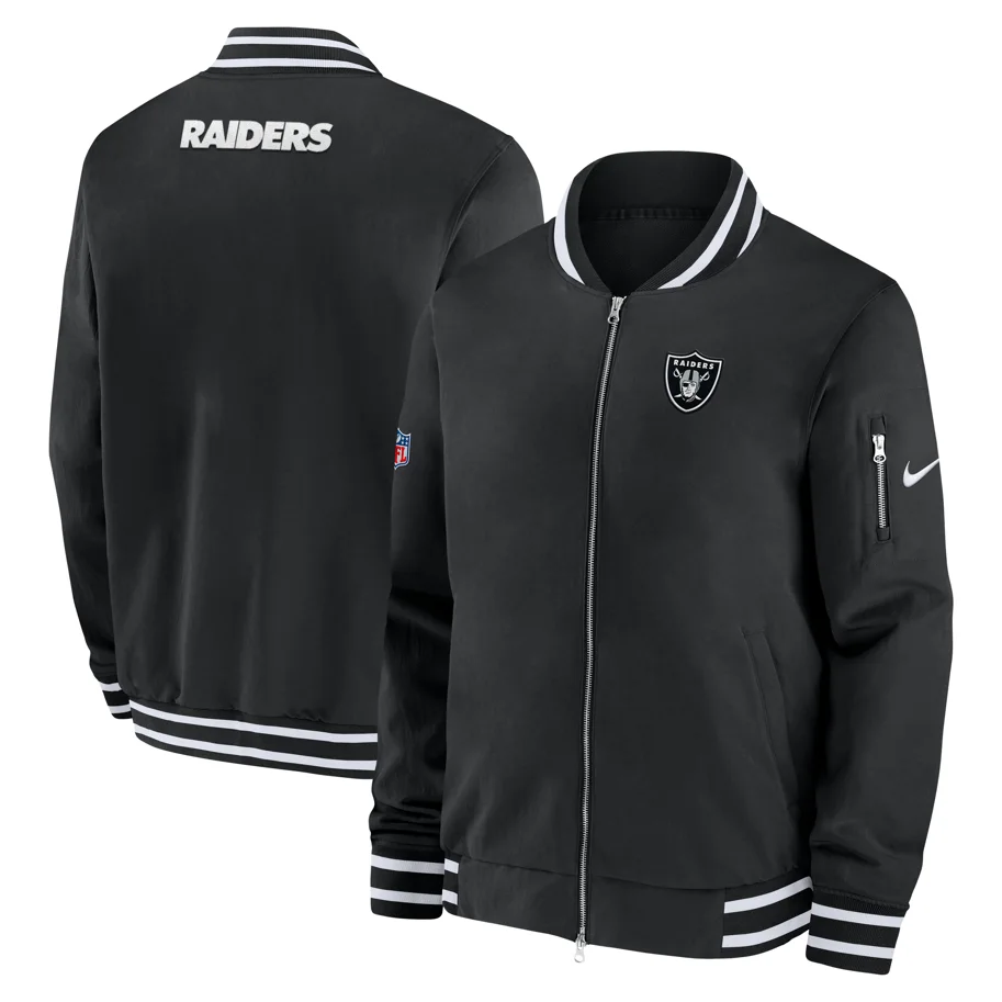 Las Vegas Raiders Nike Coach Bomber Jacket XL