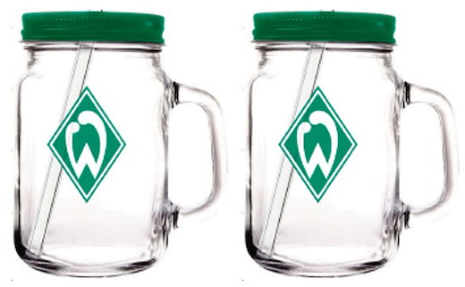 SV Werder Bremen Trinklas 2er-Set  0,5