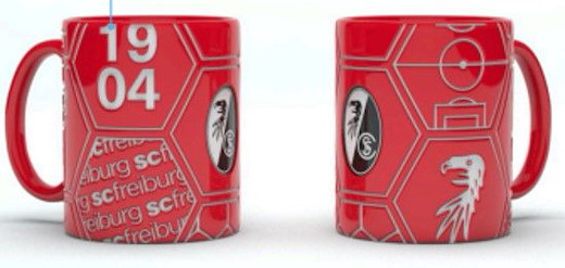 SC Freiburg Tasse "Panel" 