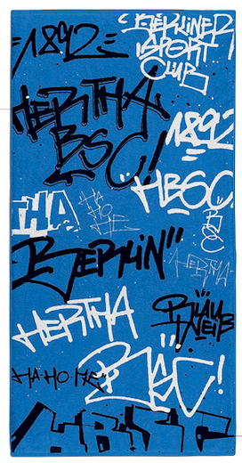 Hertha BSC Duschtuch Graffiti 