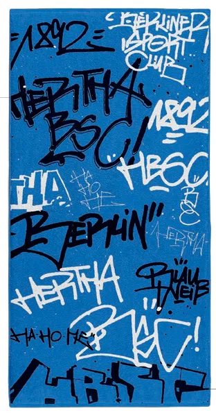 Hertha BSC Duschtuch Graffiti 