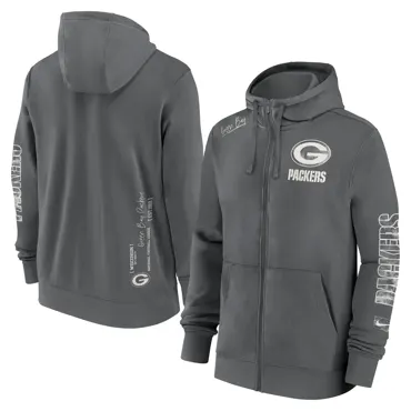 Green Bay Packers Nike Full-Zip Fleece Hoodie L