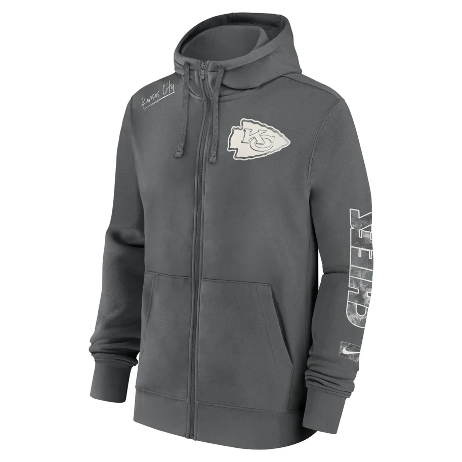Kansas City Chiefs Nike Full-Zip Fleece Hoodie M