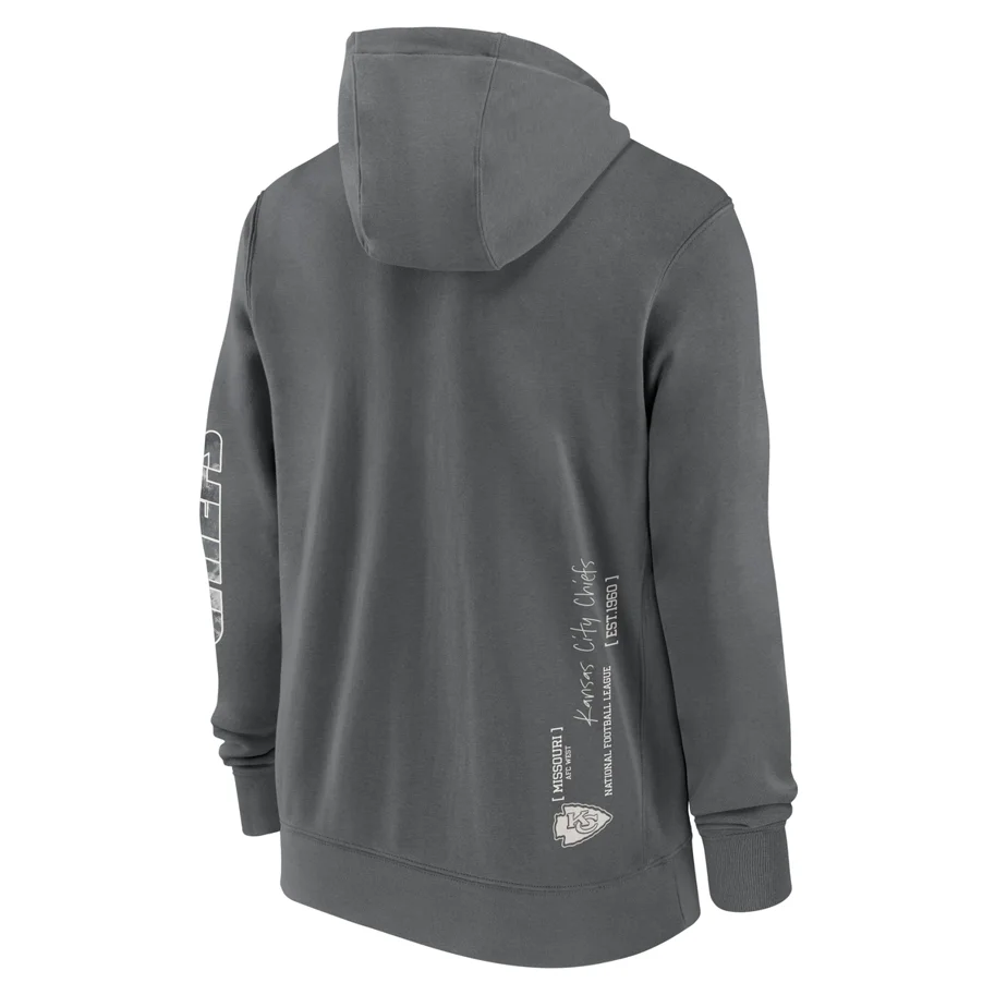 Kansas City Chiefs Nike Full-Zip Fleece Hoodie M