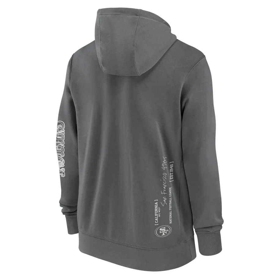San Francisco 49ers Nike Full-Zip Fleece Hoodie 2XL