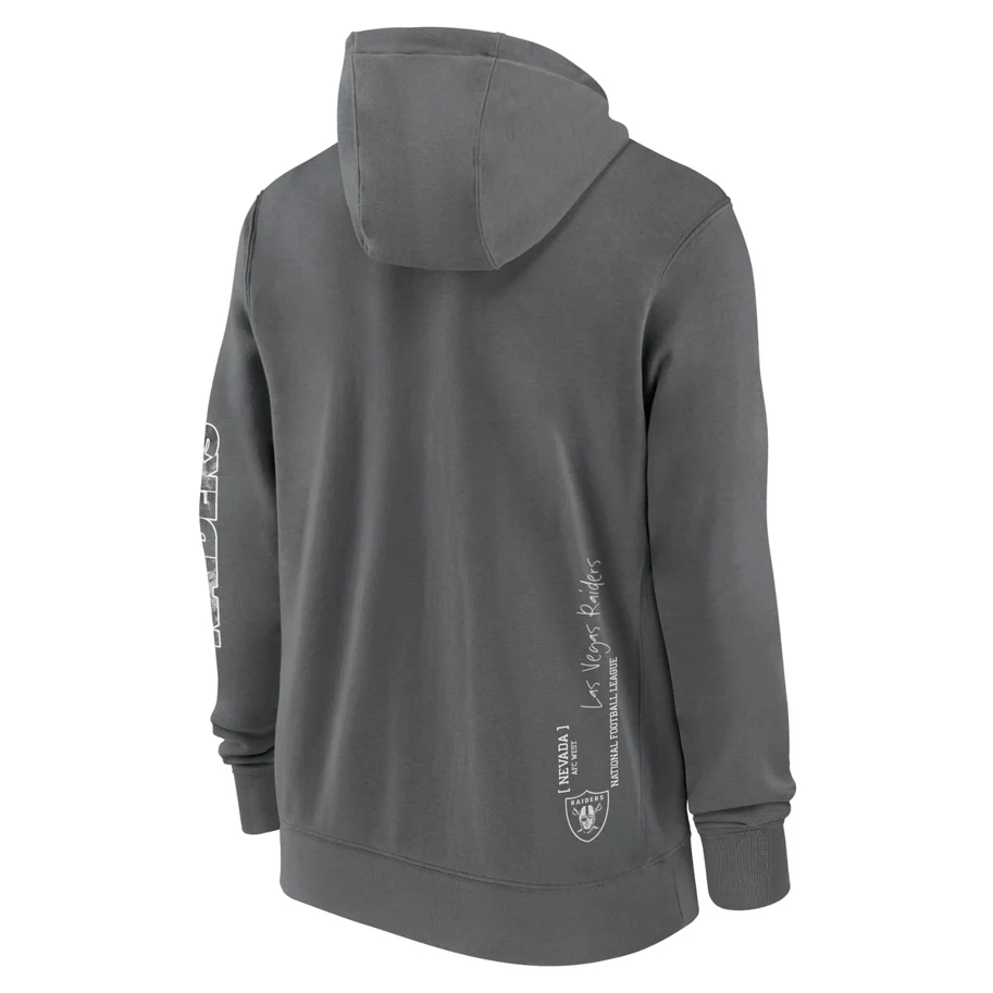 Las Vegas Raiders Nike Full-Zip Fleece Hoodie L