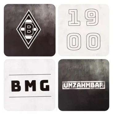 Borussia M´Gladbach Untersetzer-Kork 12-er Set
