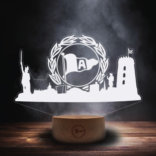 Arminia Bielefeld LED Nachtlicht Logo ca. 20x14cm