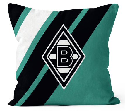Borussia M´Gladbach Kissen "Block Stripes" 40x40cm